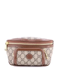 Pre-Owned Gucci Large Interlocking G Patch Belt Bag Gg Coated Canvas