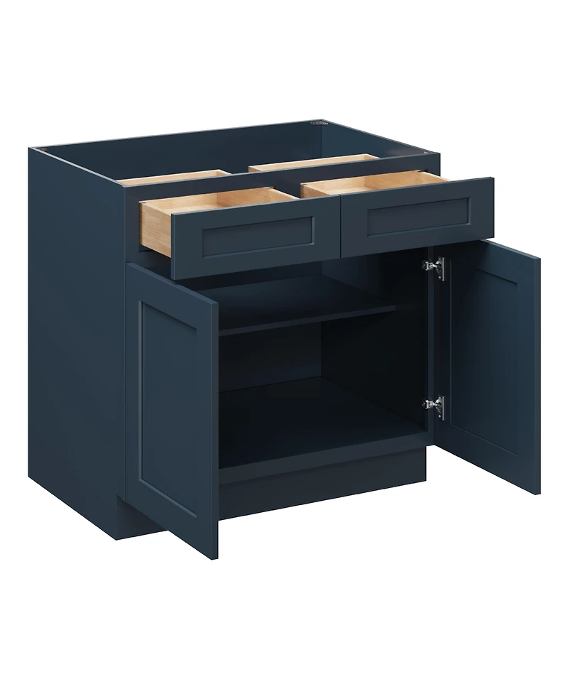 Boyel Living 36" Single Base Cabinet with Full Overlay Hdf Door and Dovetail Drawer