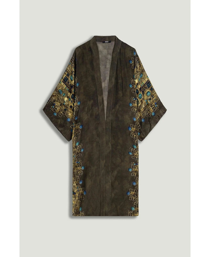 Nocturne Women's Printed Long Kimono