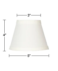 Springcrest Set of 8 Empire Chandelier Lamp Shades Small High Candelabra Clip-On Fitting