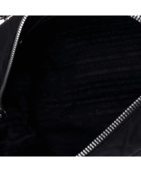 Pre-Owned Prada Medium Chain Shoulder Bag Quilted Tessuto