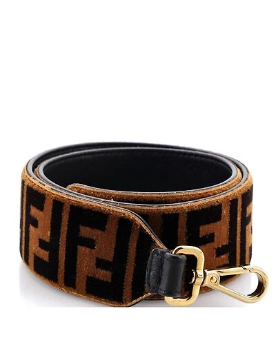 Pre-Owned Fendi Strap You Shoulder Strap Zucca Velvet