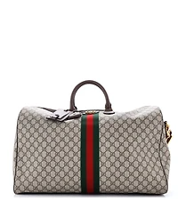 Pre-Owned Gucci Large Ophidia Convertible Boston Bag Gg Coated Canvas