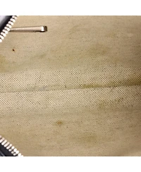 Pre-Owned Gucci Small Front Zip Messenger Gg Embossed Perforated Leather