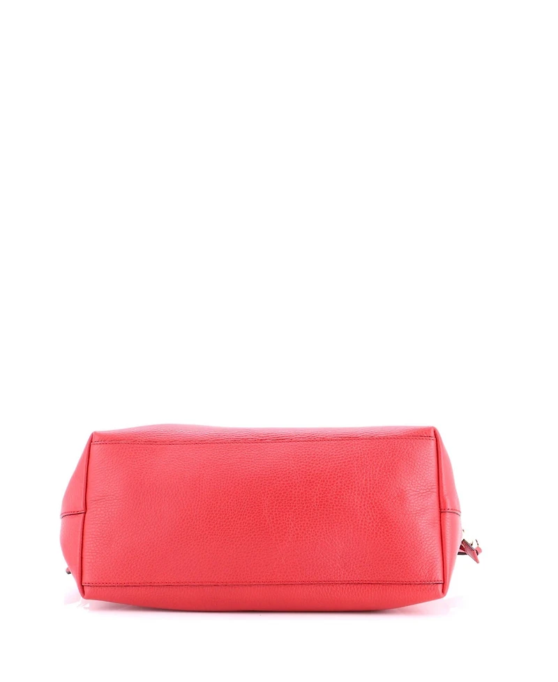 Pre-Owned Gucci Medium Gg Charm Convertible Dome Satchel Leather