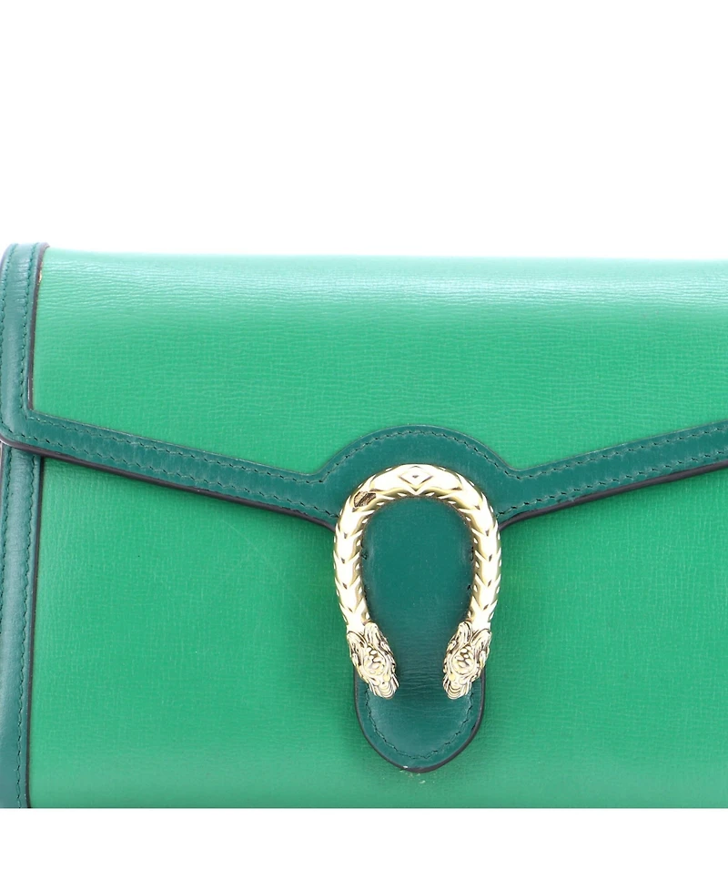 Pre-Owned Gucci Small Dionysus Chain Wallet Leather