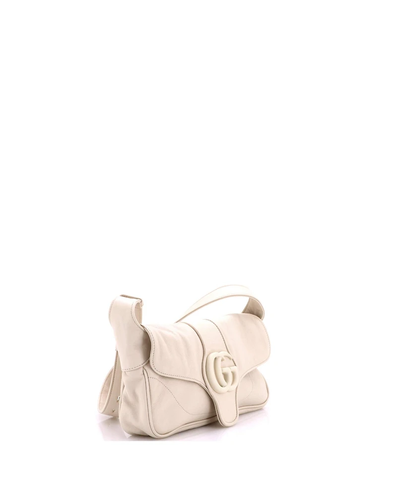 Pre-Owned Gucci Small Monochrome Aphrodite Shoulder Bag Leather
