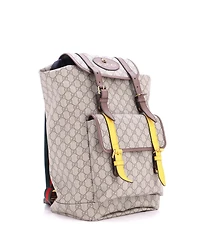 Pre-Owned Gucci Large Courrier Soft Backpack Gg Coated Canvas