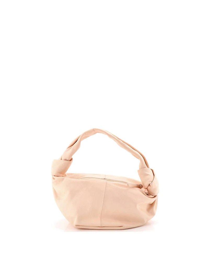 Pre-Owned Bottega Veneta Mini Double Knot Hobo Leather