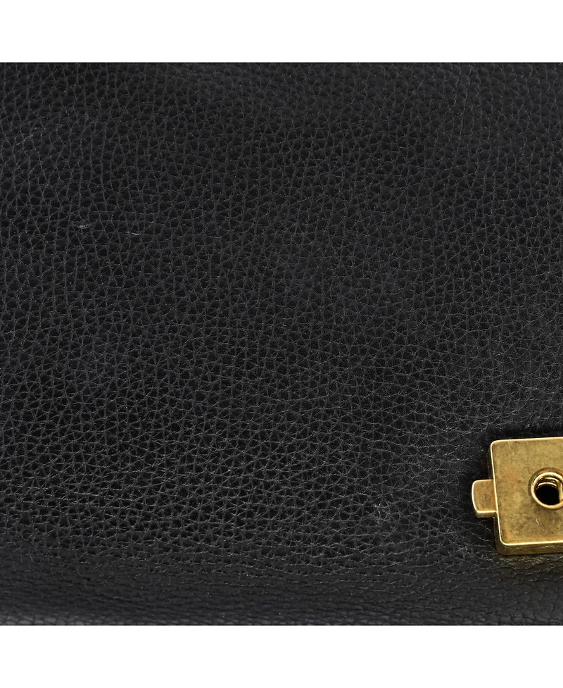 Pre-Owned Gucci Small Gg Marmont Top Handle Bag Leather