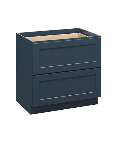 Boyel Living 2 Drawer Base Cabinet with Full Overlay Hdf Doors and Dovetail Drawers