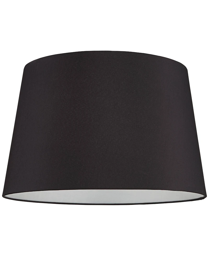 Springcrest Set of 2 Hardback Drum Lamp Shades Large 14" Top x 17" Bottom x 11" High Spider Replacement Harp Finial Fitting