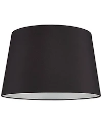 Springcrest Set of 2 Hardback Drum Lamp Shades Large 14" Top x 17" Bottom x 11" High Spider Replacement Harp Finial Fitting