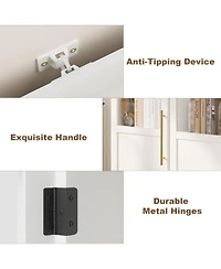 gaomon 70" Slim Tall Narrow Bathroom Storage Cabinet with Door and Adjustable Shelves, Freestanding