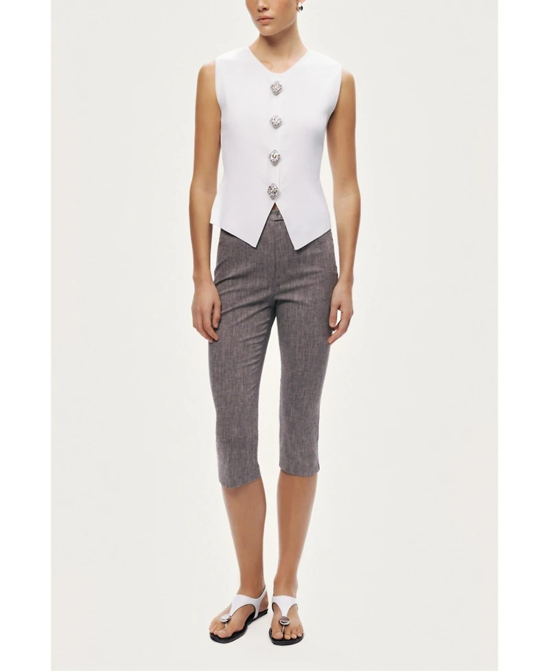 Nocturne Women's Embellished Sleeveless Knit Top