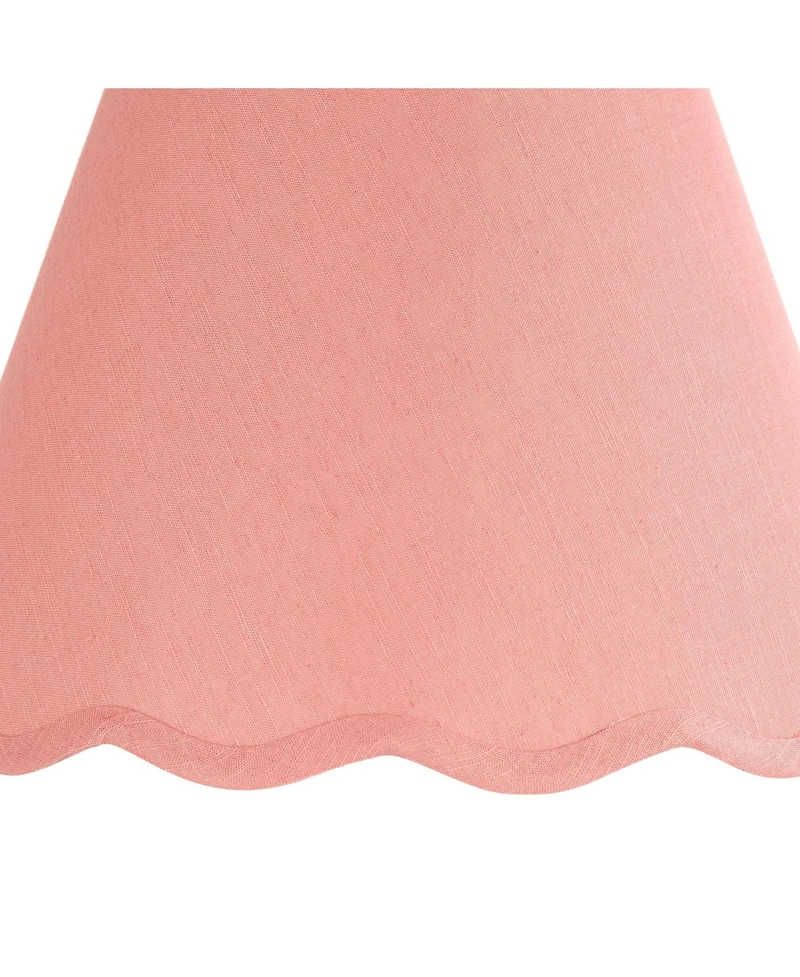 Springcrest Mylie Rose Pink Scallop Empire Shade 6x12x9.5x9