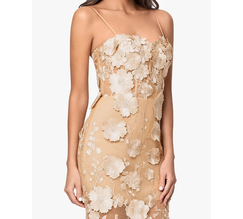 Xscape Women's Sleeveless Strapless Gown
