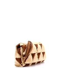 Pre-Owned Saint Laurent Medium Jamie Flap Bag Quilted Suede and Shearling