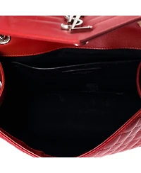 Pre-Owned Saint Laurent Medium Classic Monogram Envelope Satchel Mixed Matelasse Leather