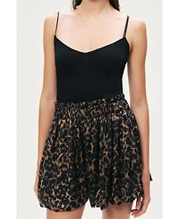 Nocturne Women's Printed Mini Shorts