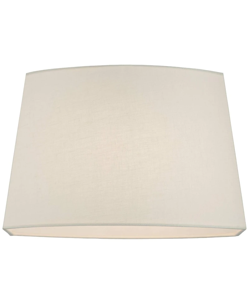 Springcrest Set of 2 Oval Lamp Shades Medium 12.5" Wide x 10" Deep at Top 15" Wide x11" Deep at Bottom 10" High Spider Harp Finial