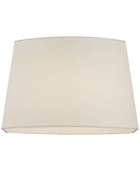 Springcrest Set of 2 Oval Lamp Shades Medium 12.5" Wide x 10" Deep at Top 15" Wide x11" Deep at Bottom 10" High Spider Harp Finial