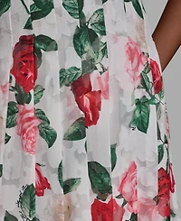 Karl Lagerfeld Paris Women's Printed Pleat Skirt