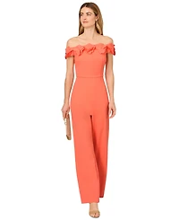 Adrianna Papell Women's Off Shoulder Jumpsuit