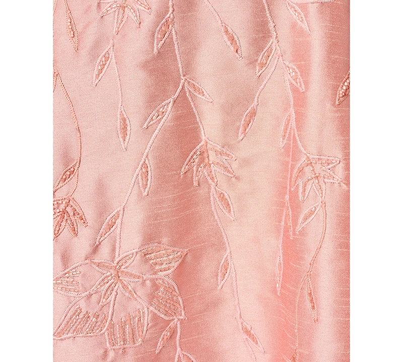 Adrianna Papell Women's V-Neck Embroidered Dress
