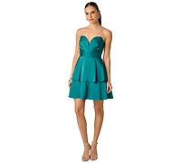 Adrianna Women's Sweetheart Satin Mini Dress