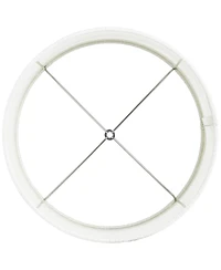 Springcrest Set of 2 Drum Lamp Shades Weave Medium 15" Top x 15" Bottom x 11" High Spider Replacement Harp Finial Fitting