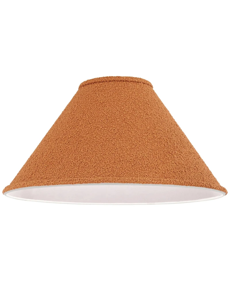 Springcrest Lamp Shade Replacement Tapered Boucle Woven Fabric Spider Harp Finial