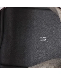 Pre-Owned HERMES Pm Bicolor Picotin Lock Bag Clemence with Swift