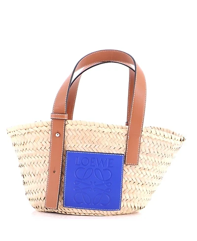 Pre-Owned Loewe Small Basket Tote Raffia