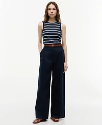 Tommy Hilfiger Women's Multi-Stripe Crewneck Cotton Tank Top