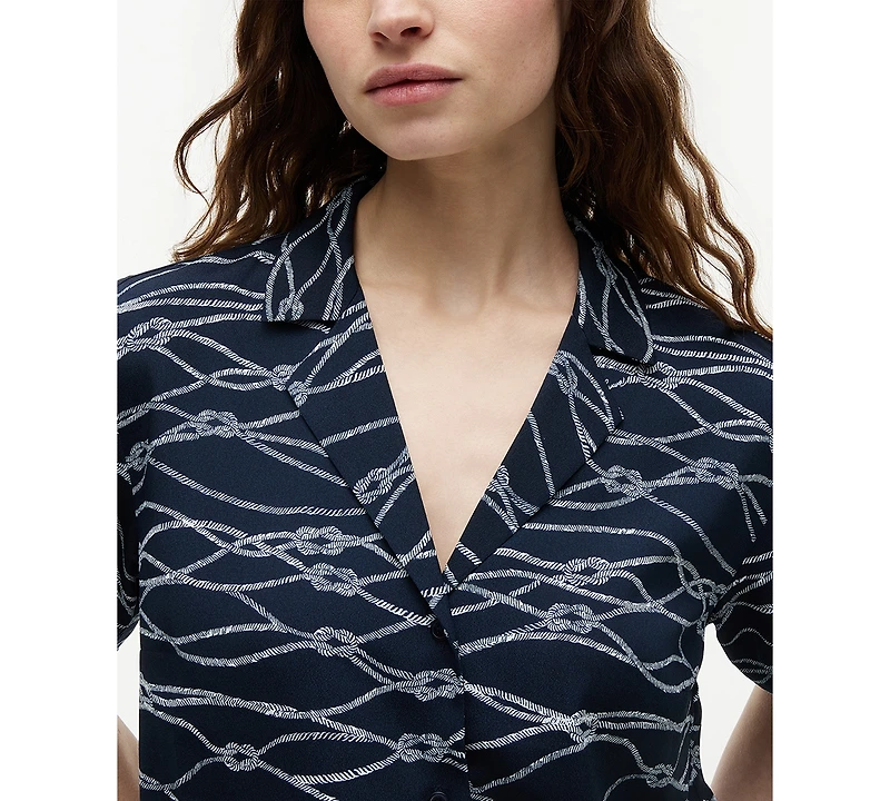 Tommy Hilfiger Women's Short-Sleeve Polyester Shirt