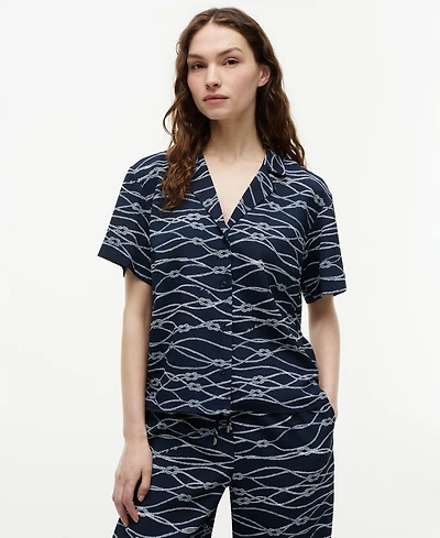 Tommy Hilfiger Women's Short-Sleeve Polyester Shirt