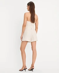 Good American Women's Mid Rise Trouser Shorts