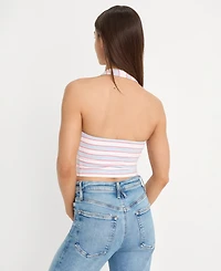 Good American Women's Halter Neck Sleeveless Top, Regular & Plus