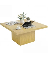 Homcom Square Table, Center Table with 1.6" Thick Top