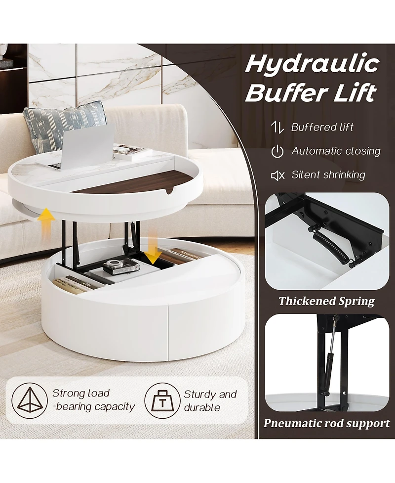 Rainsken Lift-Top Coffee Table