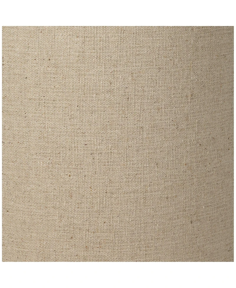 Springcrest Set of 2 Cylinder Lamp Shades Tan Small 8" Top x 8" Bottom x 11" High Spider with Replacement Harp and Finial Fitting