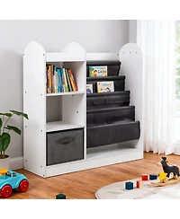 Sugift Toy Storage Organizer with 4-Tier Sling Shelves