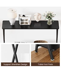 gaomon 2-Tier Narrow Farmhouse Sofa Table