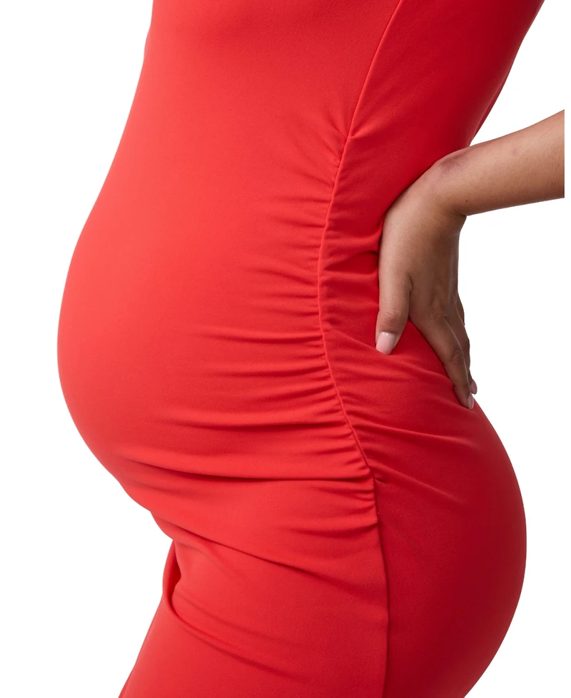 Ingrid + Isabel Maternity Ingrid + Isabel Sleeveless Ruched Body Con Dress
