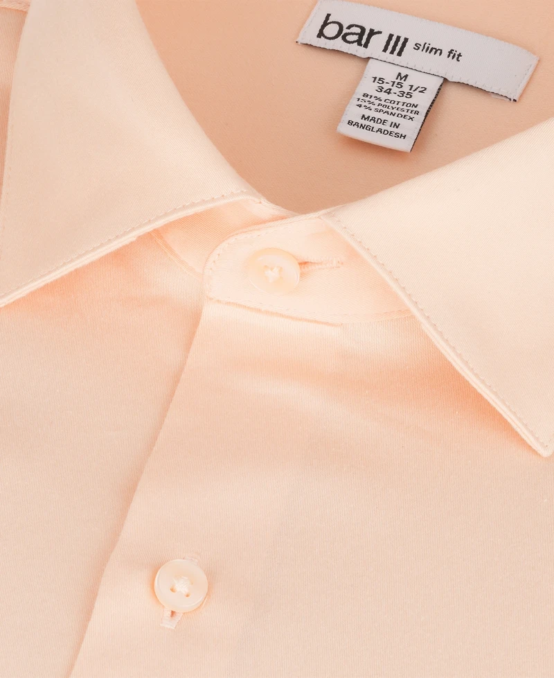 Bar Iii Men's Diamond Dobby Slim Fit Dress Shirt, Macy's Exclusive