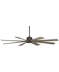 Possini Euro Design 70" Defender Industrial Rustic Indoor Outdoor Ceiling Fan Remote