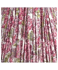 Springcrest Nelle 3 1/2" Top x 6" Bottom x 5" High x 5" Slant Print Lamp Shade Replacement Set of 6 Pleated Clip On Candelabra