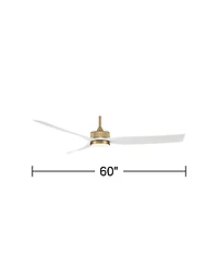 Casa Vieja 60" Casa Montage Soft Led Ceiling Fan with 36" Rod