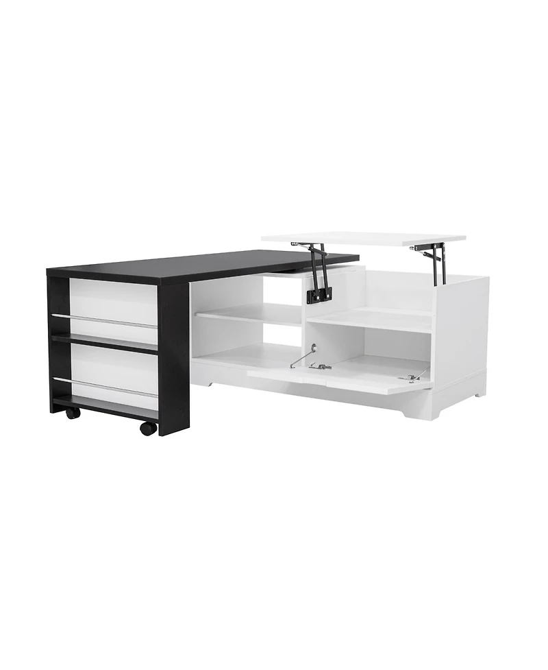 Rainsken Farmhouse Lift Top Coffee Table